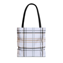 Load image into Gallery viewer, Blue Plaid Tote Bag
