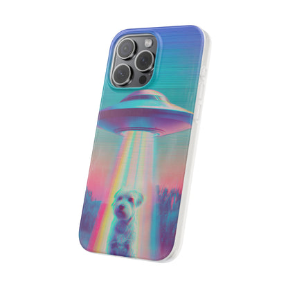 Scruffy Dog and UFO Flexi Cases – Fun and Playful iPhone Case