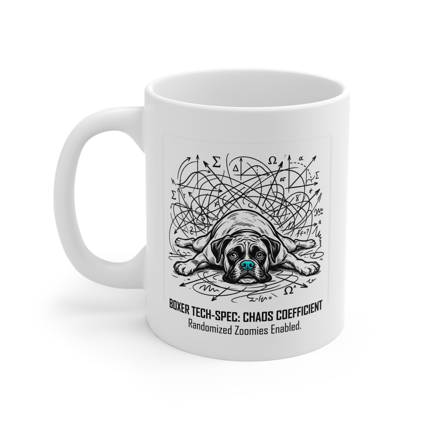 The Boxer Chaos Coefficient Diagram Mug
