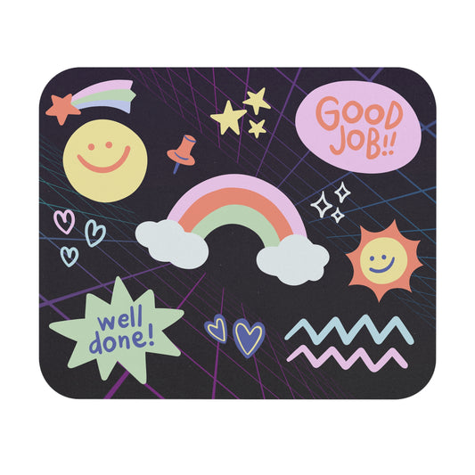 Encouragement Stickers Mouse Pad