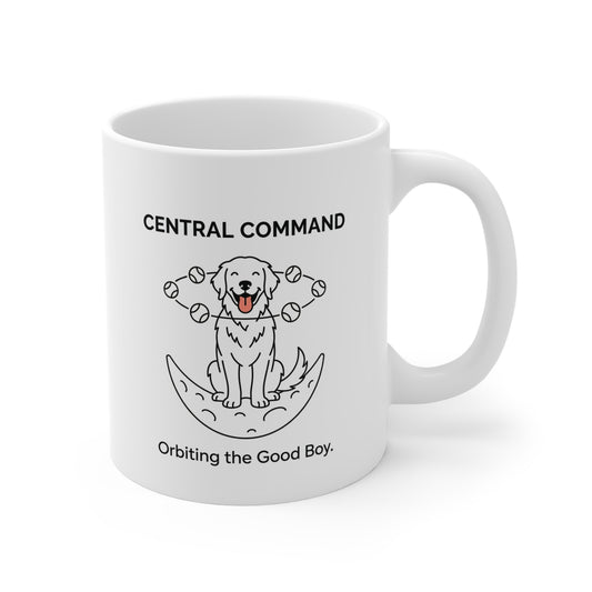 The Tennis Ball Satellite Dog Mug