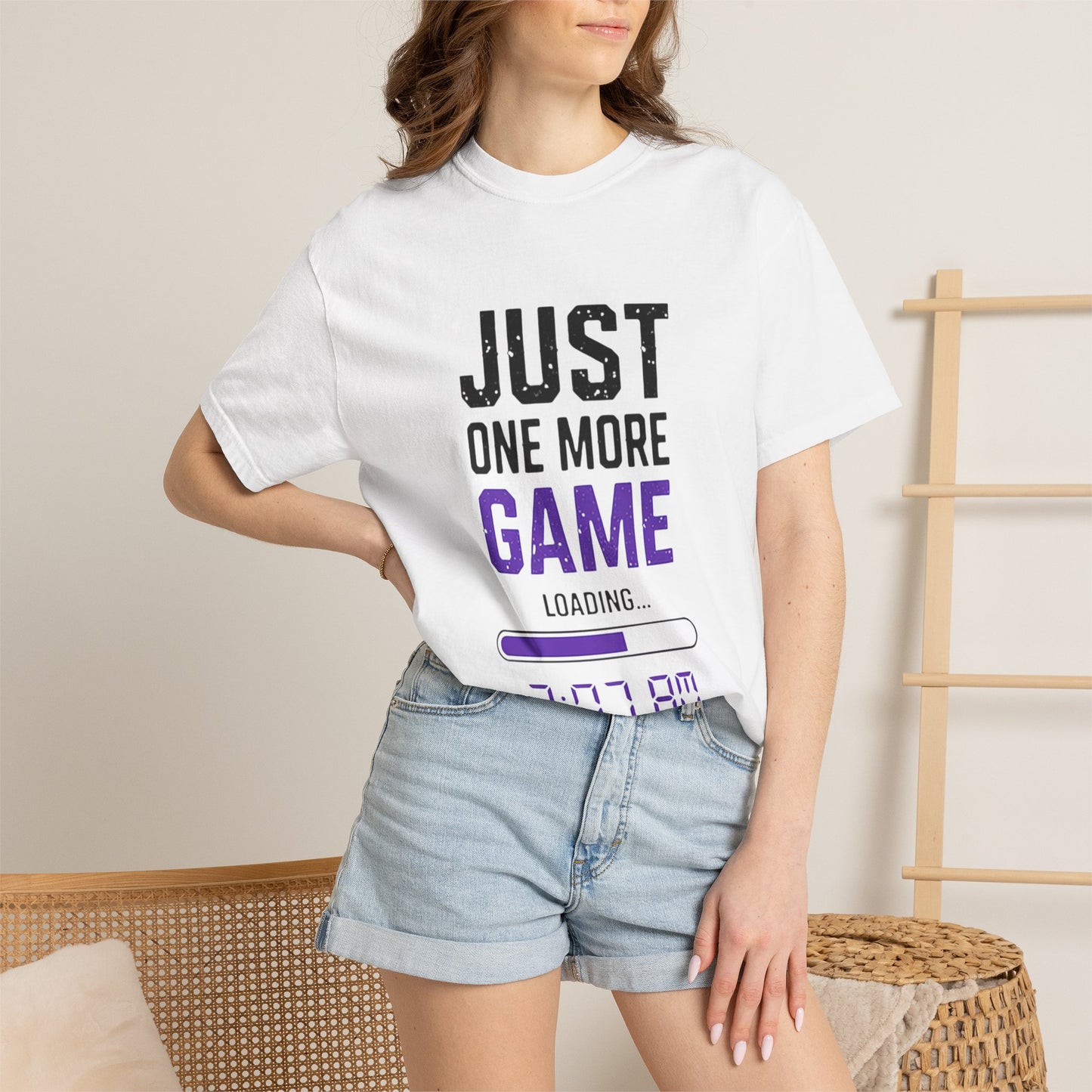 Gamer T-Shirt - "Just One More Game" Late Night Gaming Tee