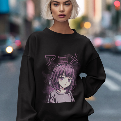 Purple Anime Sweatshirt