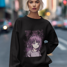 Load image into Gallery viewer, Purple Anime Sweatshirt
