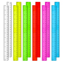 Load image into Gallery viewer, Vibrant Translucent 12-Inch Plastic Rulers - 288 Units
