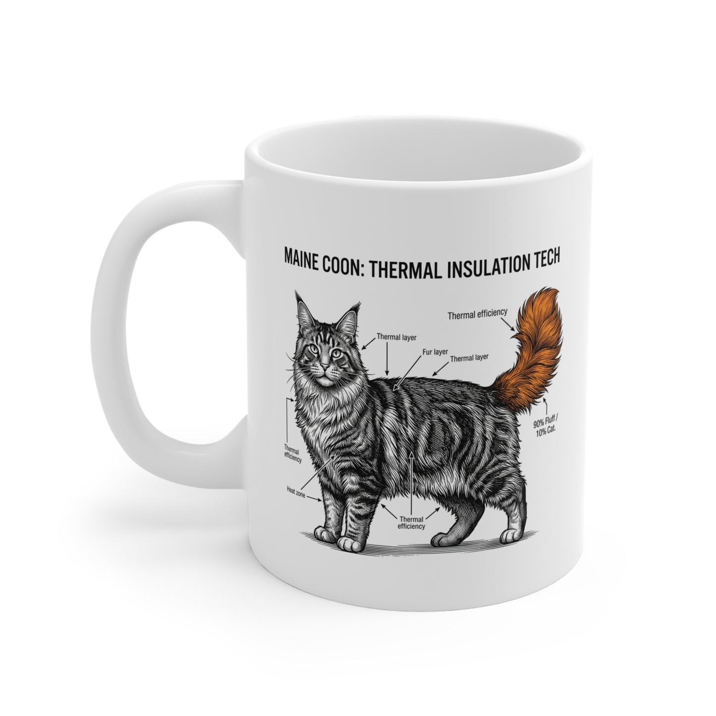 The Maine Coon Thermal Insulation Guide Mug