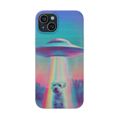 Scruffy Dog and UFO Flexi Cases – Fun and Playful iPhone Case