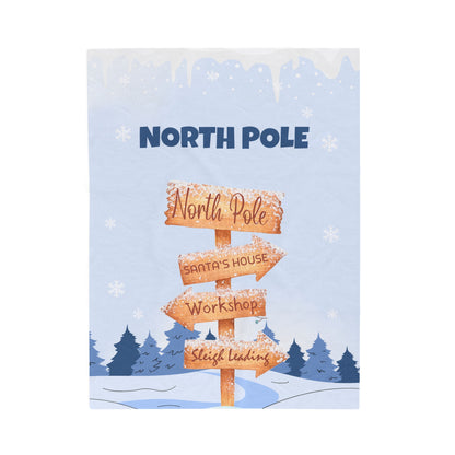 North Pole Navigation Edition Plush Blanket Throw