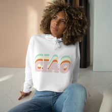 Load image into Gallery viewer, Womens Ciao Multicolored Crop Hoodie
