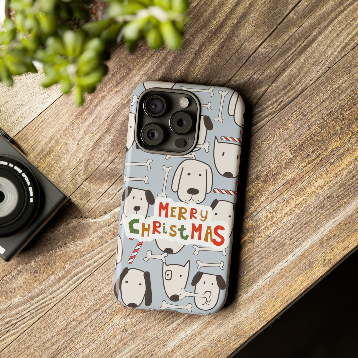 Merry Christmas Dog Pattern Tough Cases