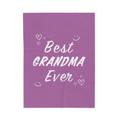 Best Grandma Ever Blanket Plush Throw