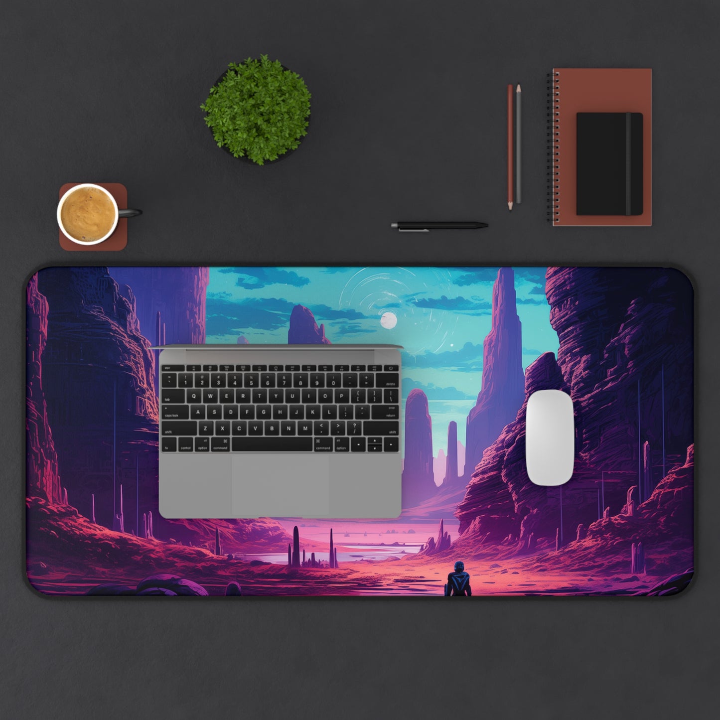Alien Planet Gaming Large Mouse Pad