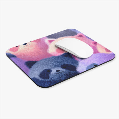 Cute Pastel Raccoon Mouse Pad