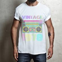 Load image into Gallery viewer, Mens Vintage 1978 Theme T-Shirt
