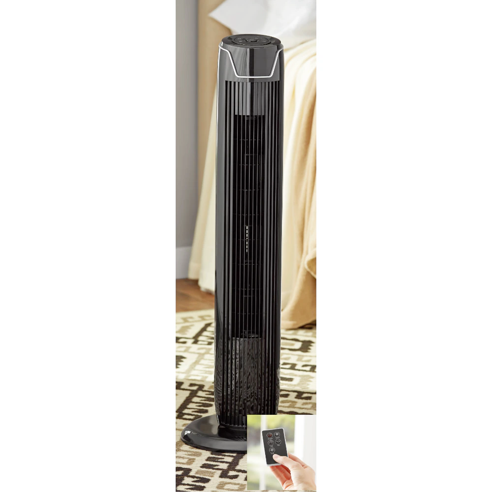 Portable 36" Black Tower & Desk Fan