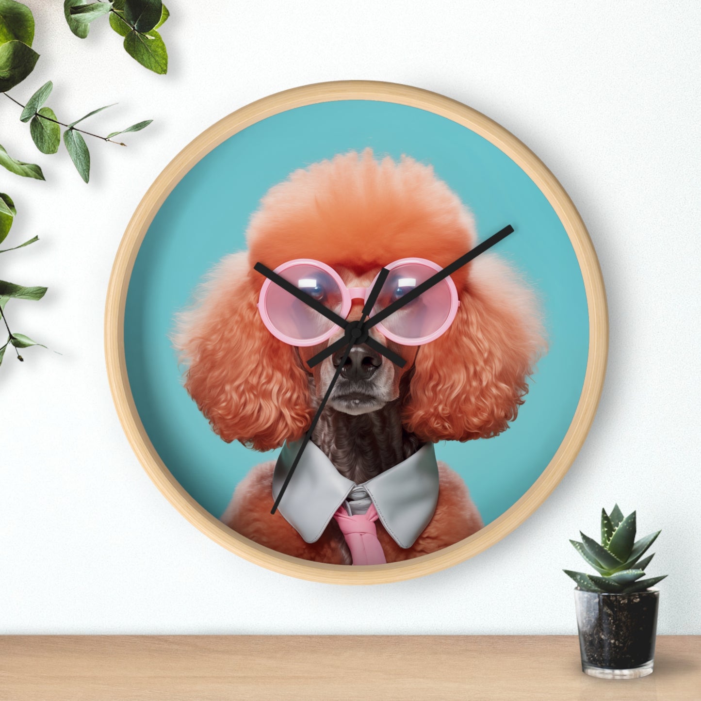 Cool Dog with Shades Wall clock
