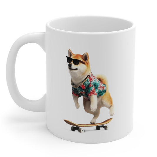 Shiba In Hawaiian Shirt Mug