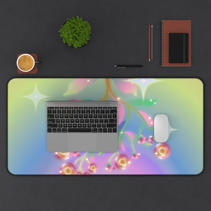Virtual Flowers Large Computer Mouse Pad