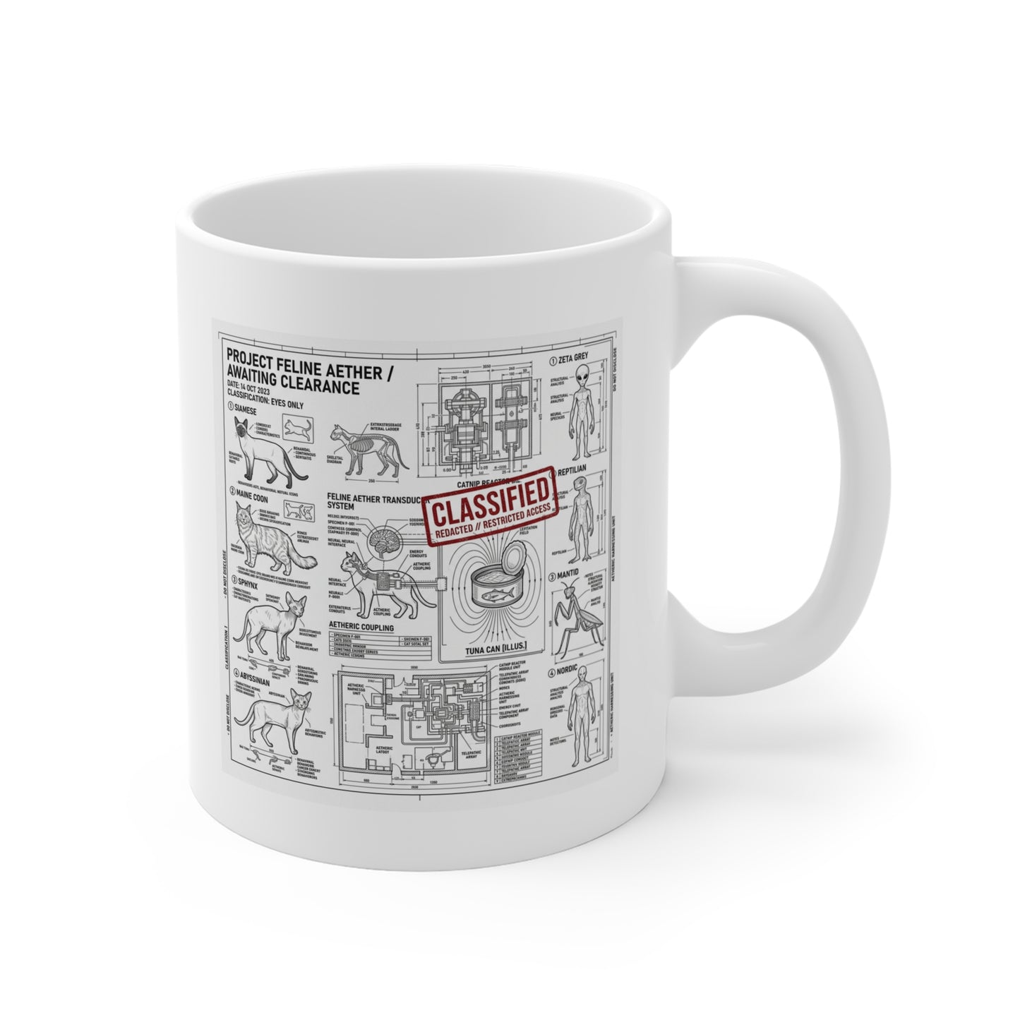 The Classified Cat & Tuna Files Mug