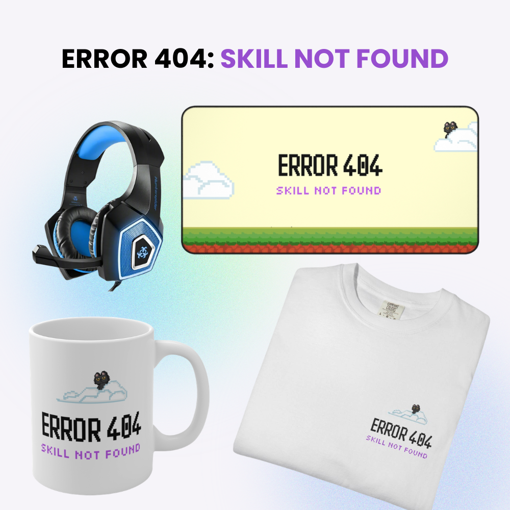 The 'I Was Lagging' Defense Kit for Gamers 4 PCS Gift Set- 404 Error Edition