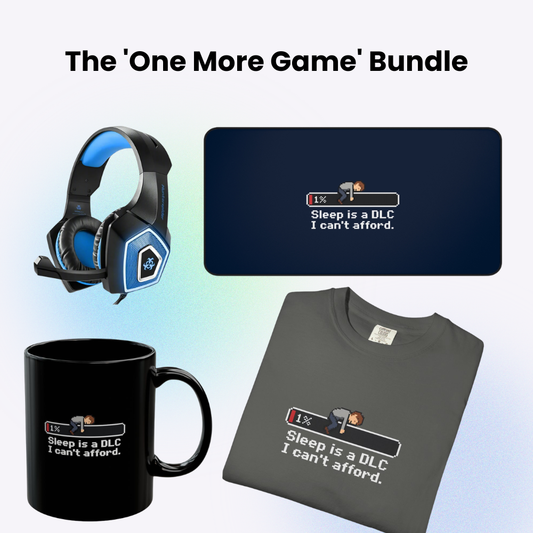 The 'One More Game' Bundle for Gamers 4 pcs Gift Set (Sleep is DLC Edition)