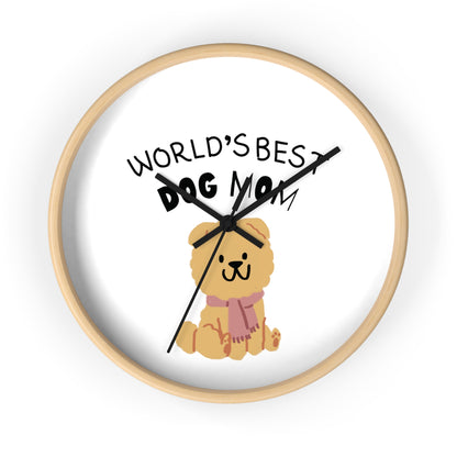 World's Best Dog Mom Wall clock