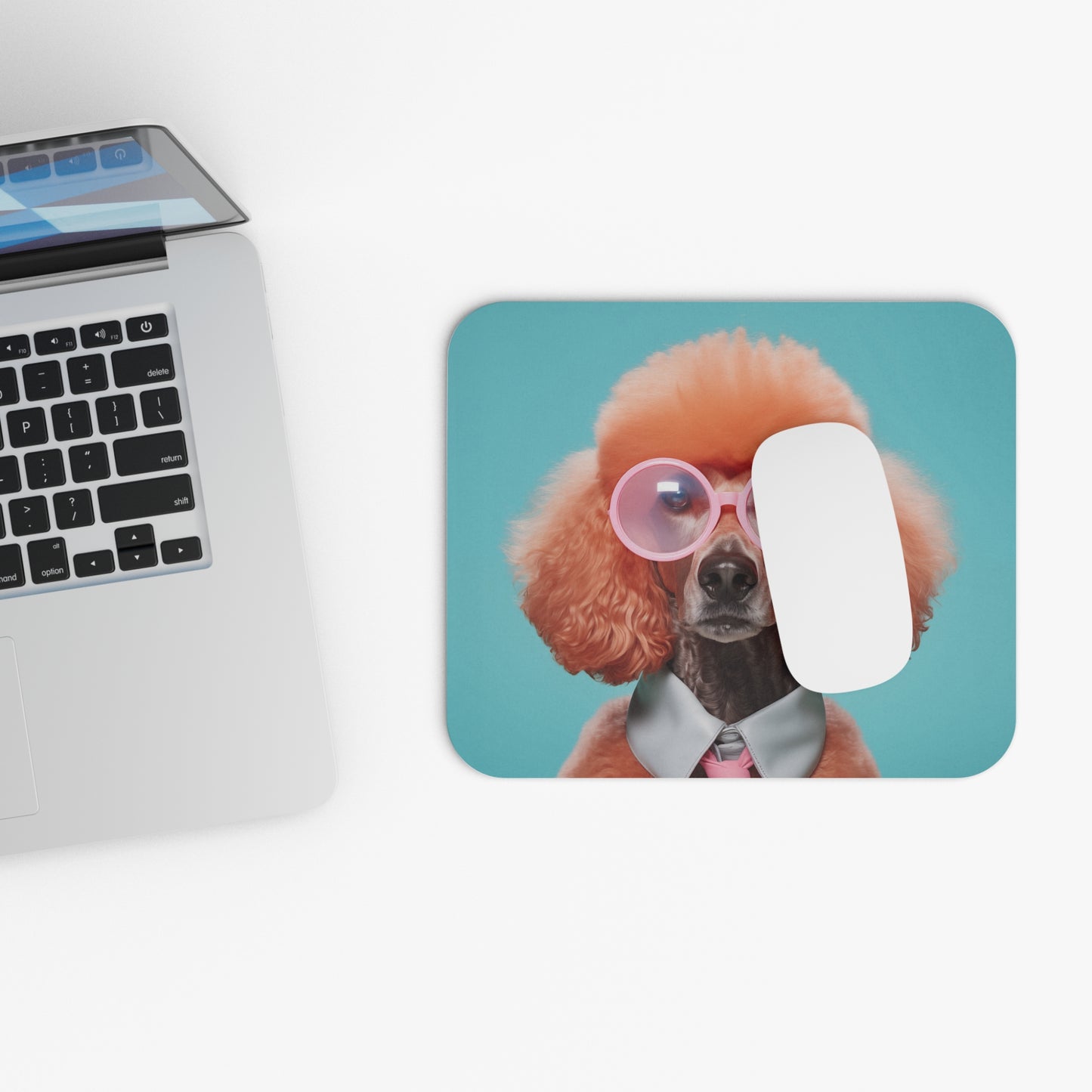 Cool Dog in Shades Mouse Pad