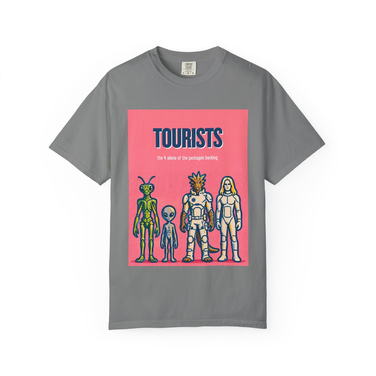 Tourists Alien T-Shirt — Retro Space Visitor Graphic Tee