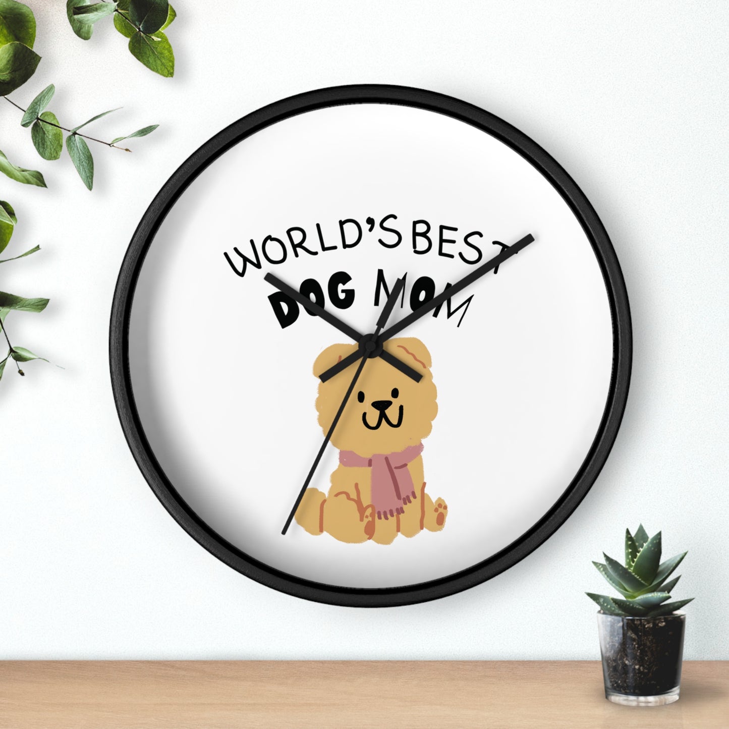 World's Best Dog Mom Wall clock