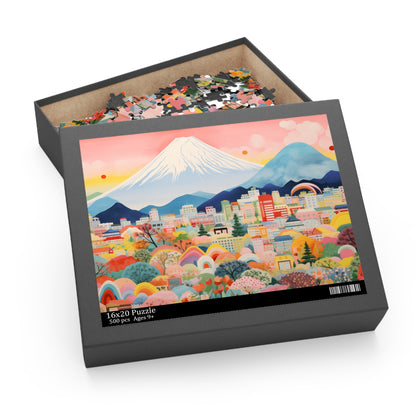 Mount Fuji Skyline Jigsaw Puzzle 500-Piece