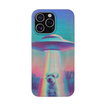 Scruffy Dog and UFO Flexi Cases – Fun and Playful iPhone Case