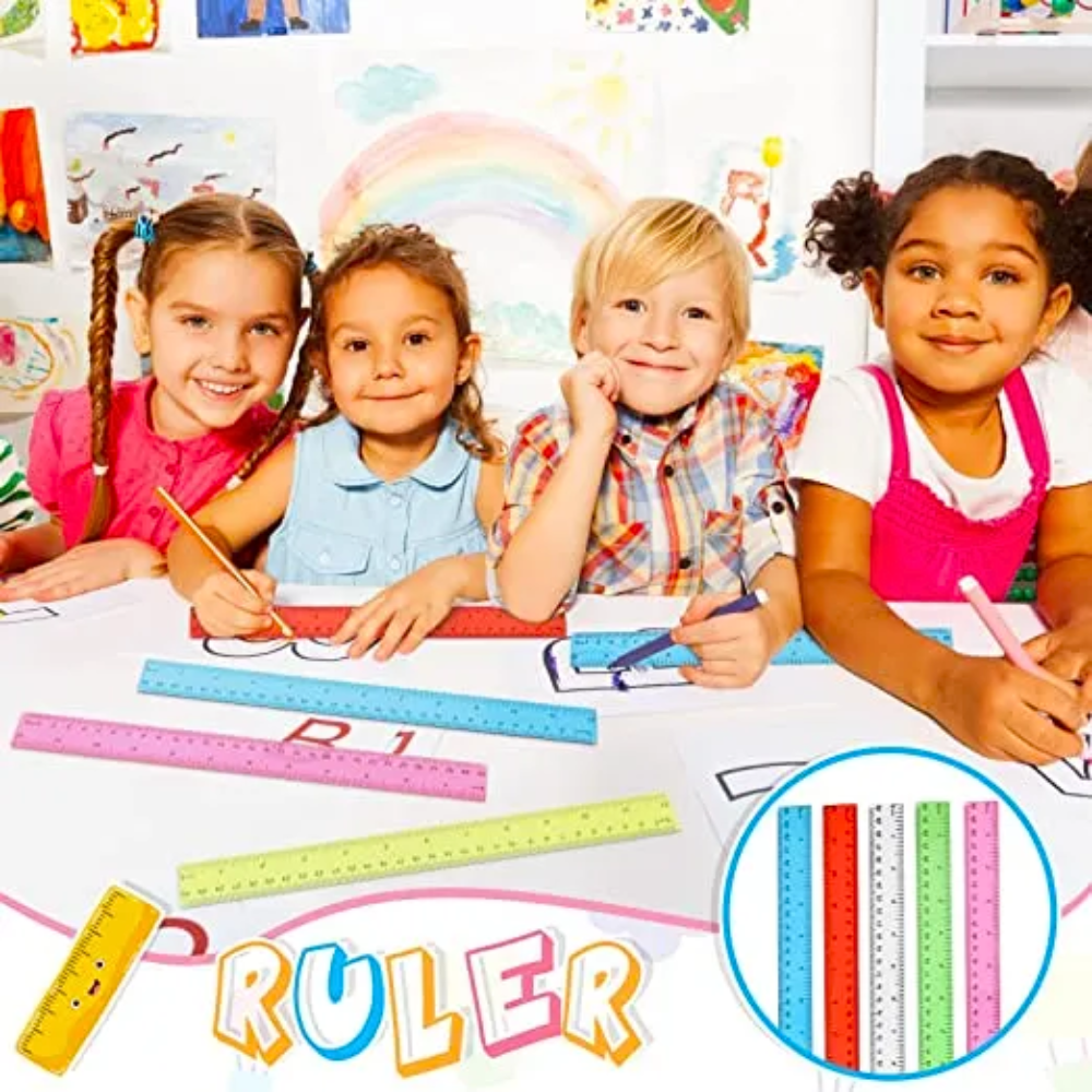 Vibrant Ruler Vibrant Translucent 12-Inch Plastic Rulers - 288 Units – Onetify