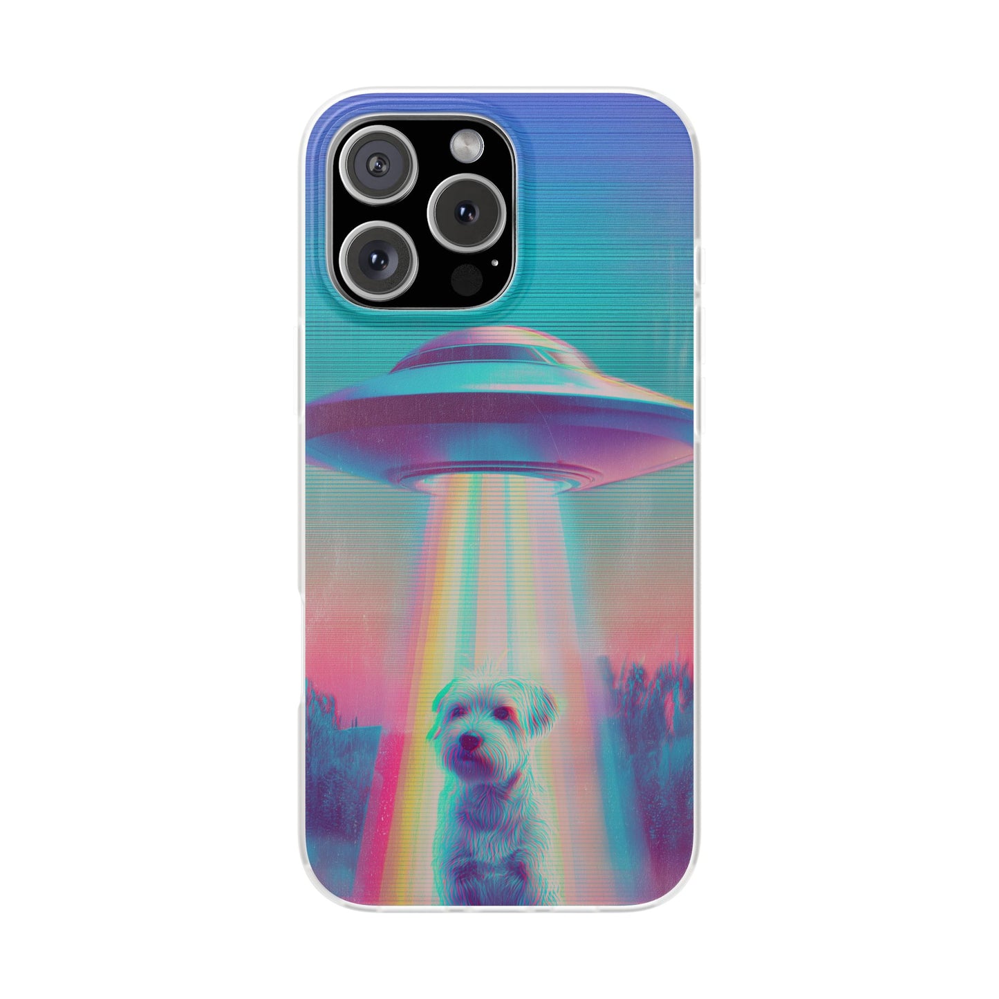 Scruffy Dog and UFO Flexi Cases – Fun and Playful iPhone Case