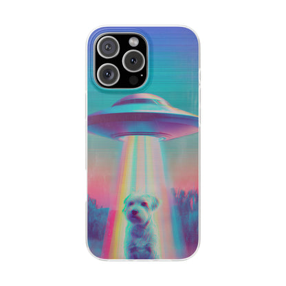 Scruffy Dog and UFO Flexi Cases – Fun and Playful iPhone Case
