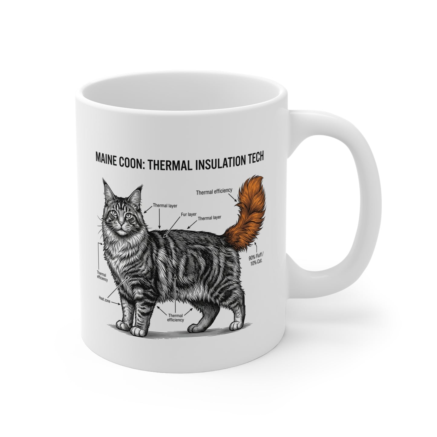 The Maine Coon Thermal Insulation Guide Mug