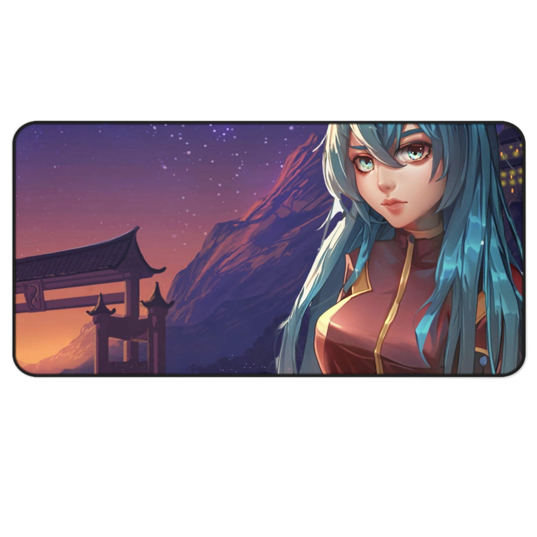Anime Girl in Space Suit Large Computer Mouse Pad