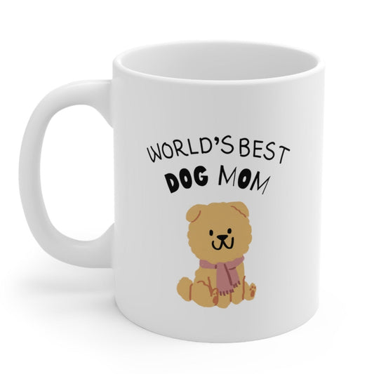 World's Best Dog Mom Novelty Mug
