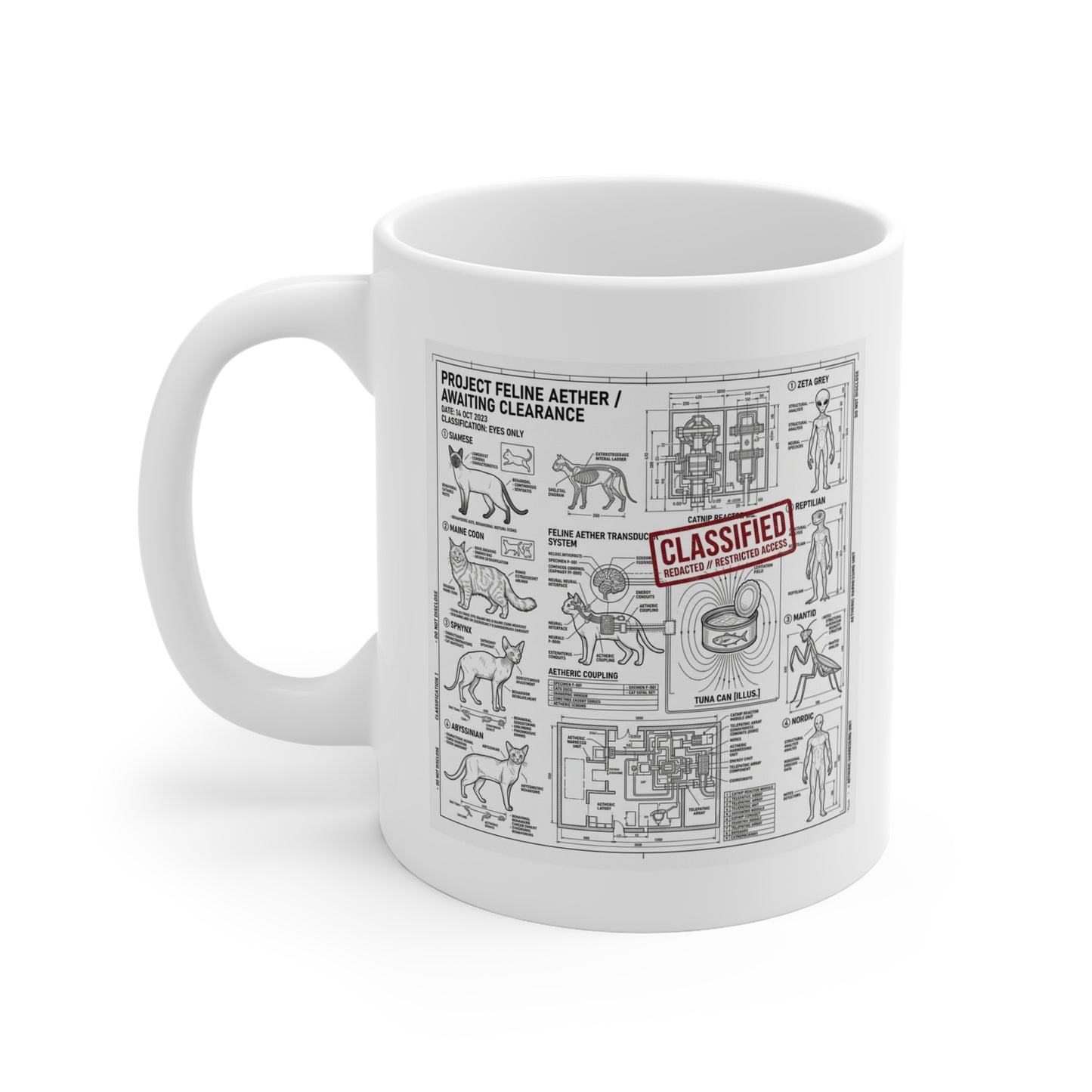 The Classified Cat & Tuna Files Mug