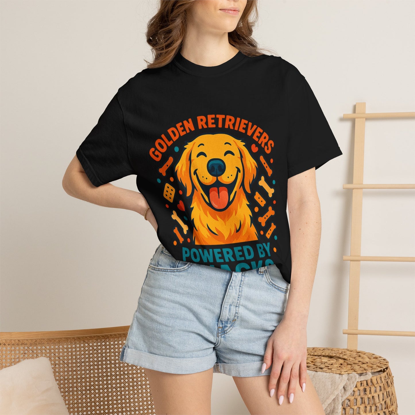 Golden Retrievers Powered by Snacks T-Shirt