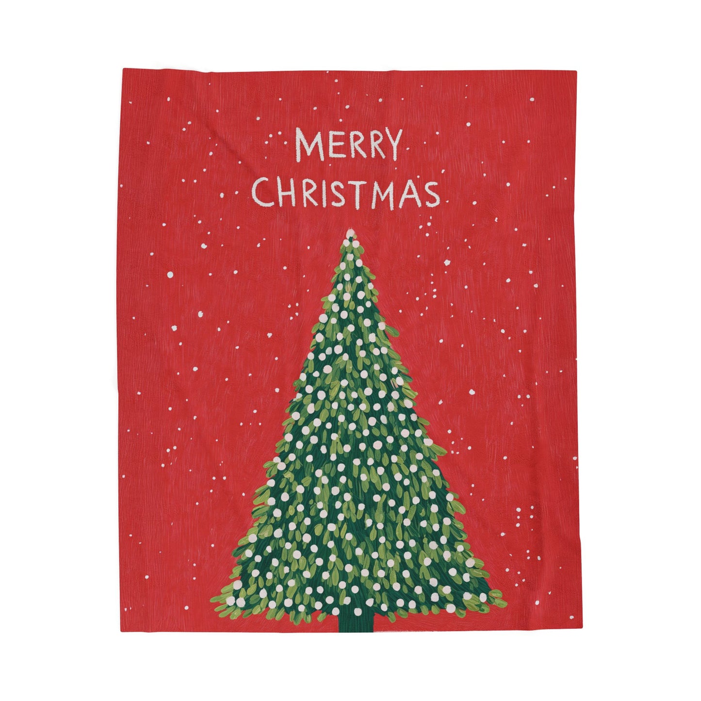 Christmas Tree Holiday Blanket Plush Throw