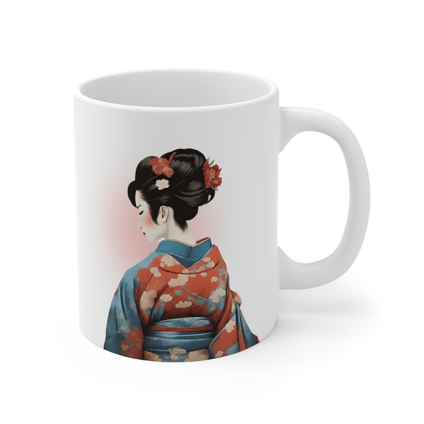 Geisha Elegance Kimono Mug