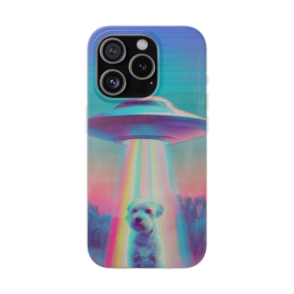 Scruffy Dog and UFO Flexi Cases – Fun and Playful iPhone Case