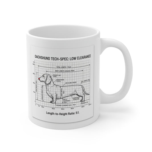 Dachshund Length Ratio Schematic Mug