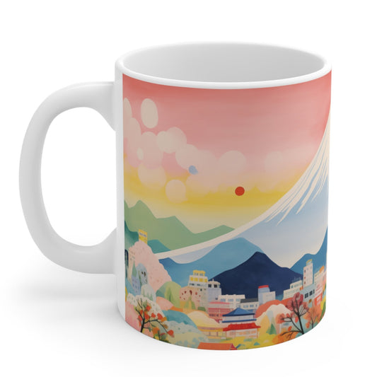 Mount Fuji Skyline Mug