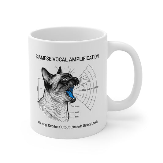 The Siamese Vocal Amplification Chart Mug