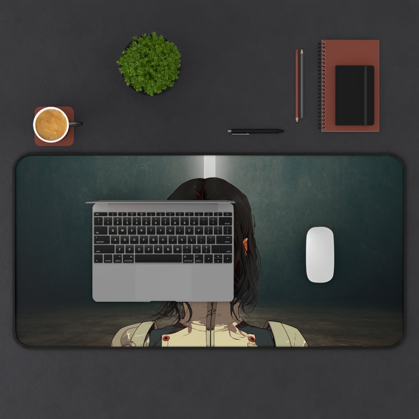 Cyborg Girl Gaming Large Mouse Pad