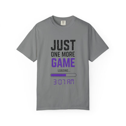 Gamer T-Shirt - "Just One More Game" Late Night Gaming Tee