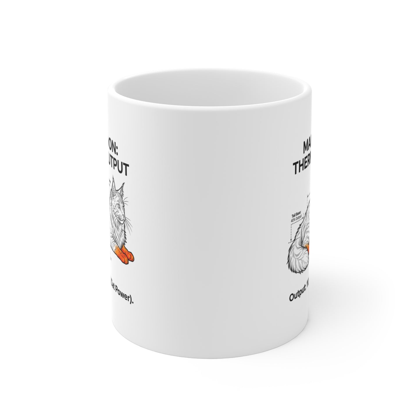 The Maine Coon Thermal Output Schematic Mug