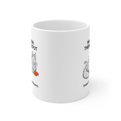 The Maine Coon Thermal Output Schematic Mug