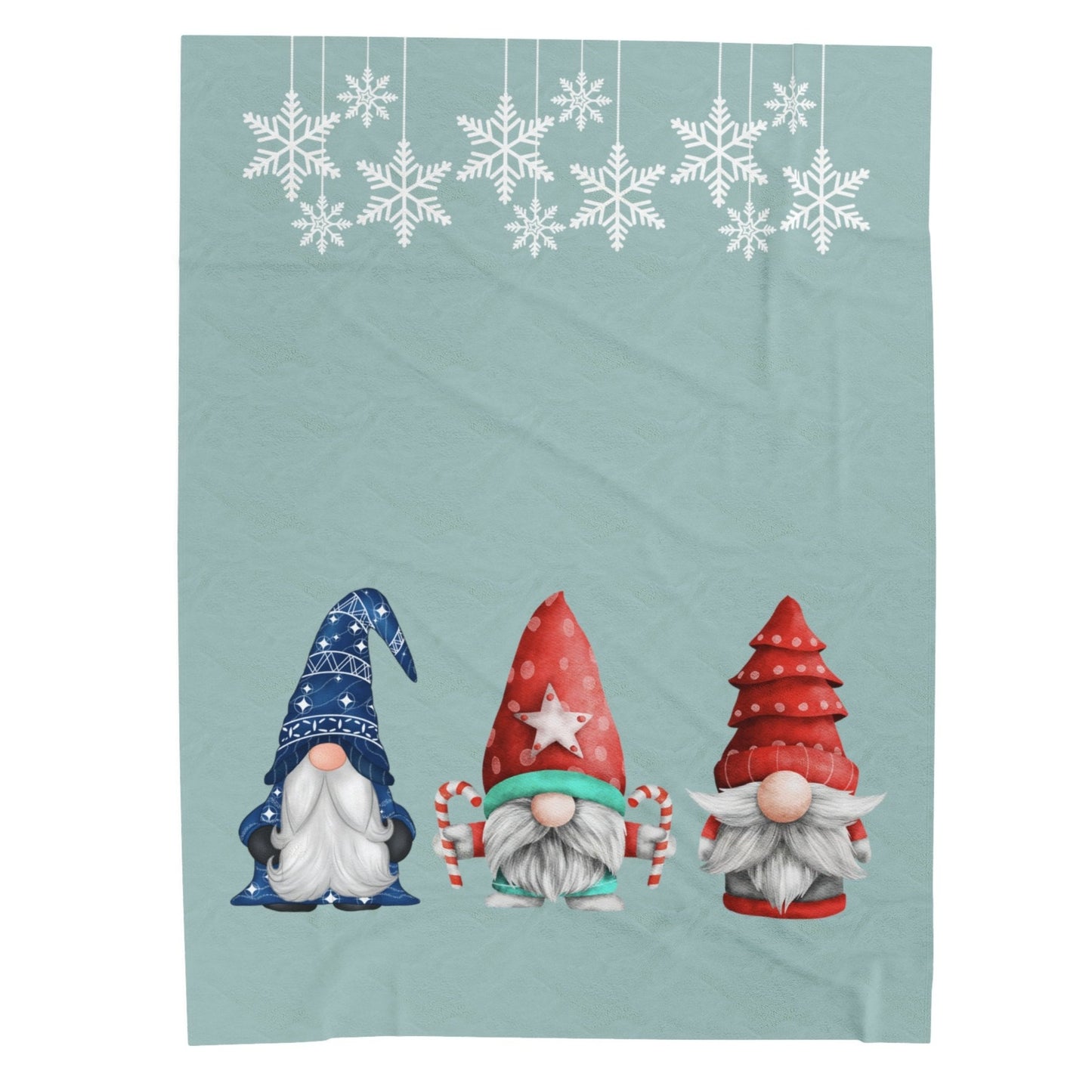 Gnome Holiday Plush Blanket Throw
